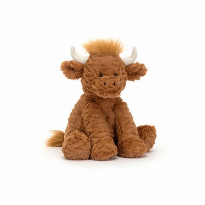 Jellycat Fuddlewuddle Highland Cow Farmyard UK | 75160BVTE